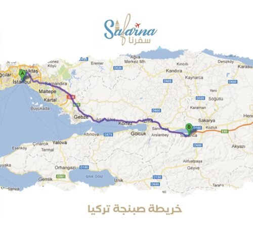 خريطة صبنجة في تركيا